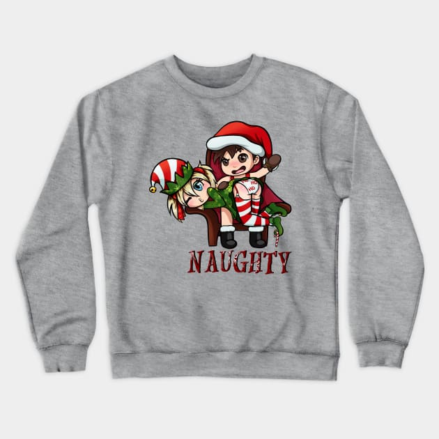 Naughty made for Twitch.tv/MrDaddyCountryTV Crewneck Sweatshirt by MrDaddyCountryTV